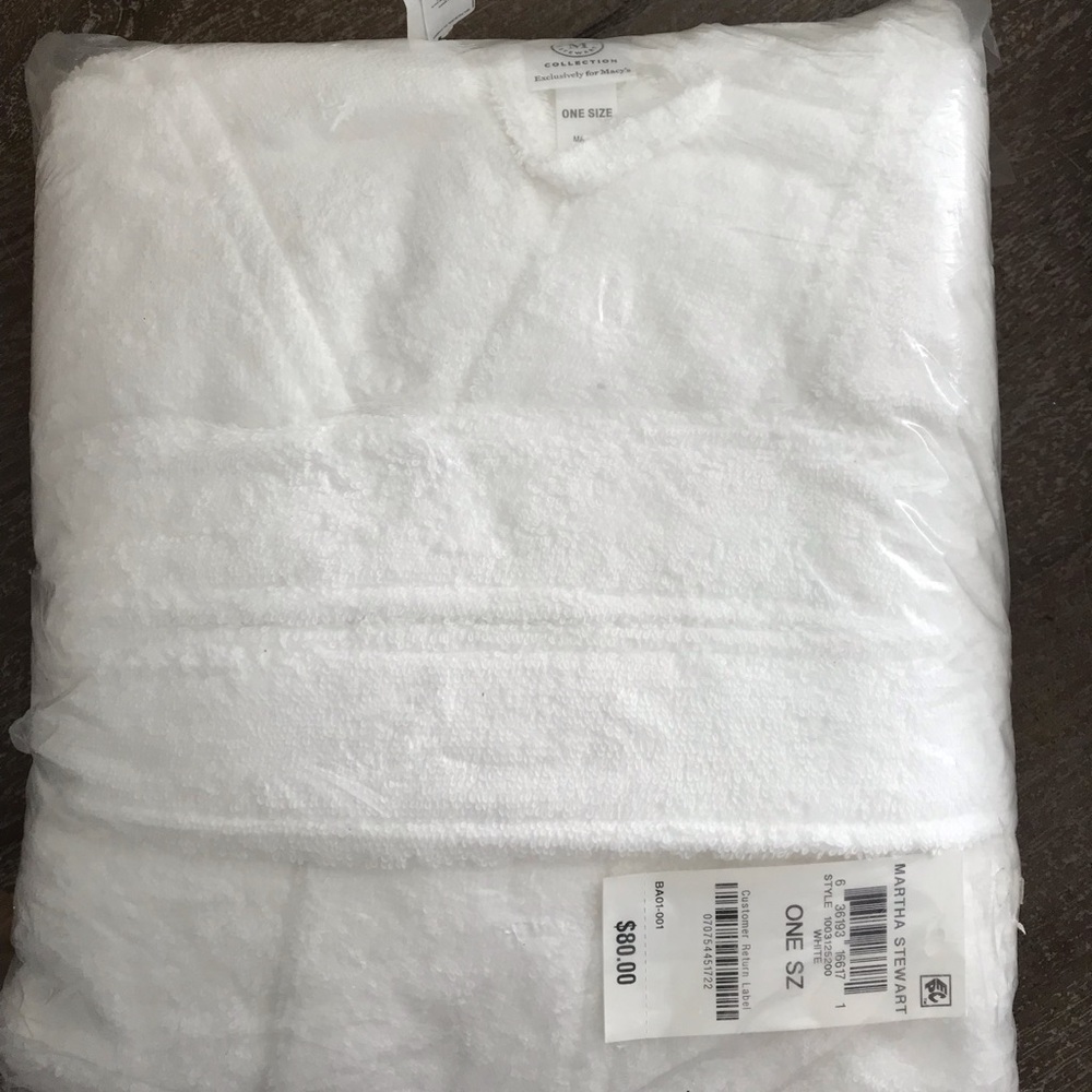 Martha Stewart Robe White